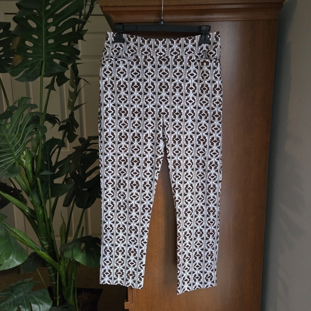 Chico's Geometric Pattern Ankle Pants 0
